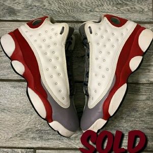 Air Jordan 13 “Grey toe” red grey white 🔴🔴